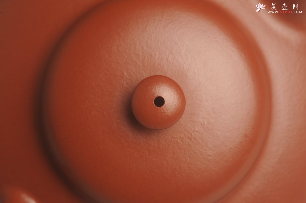 紫砂壶图片：小煤窑朱泥精致全手工小合欢壶 茶人醉爱 - 宜兴紫砂壶网