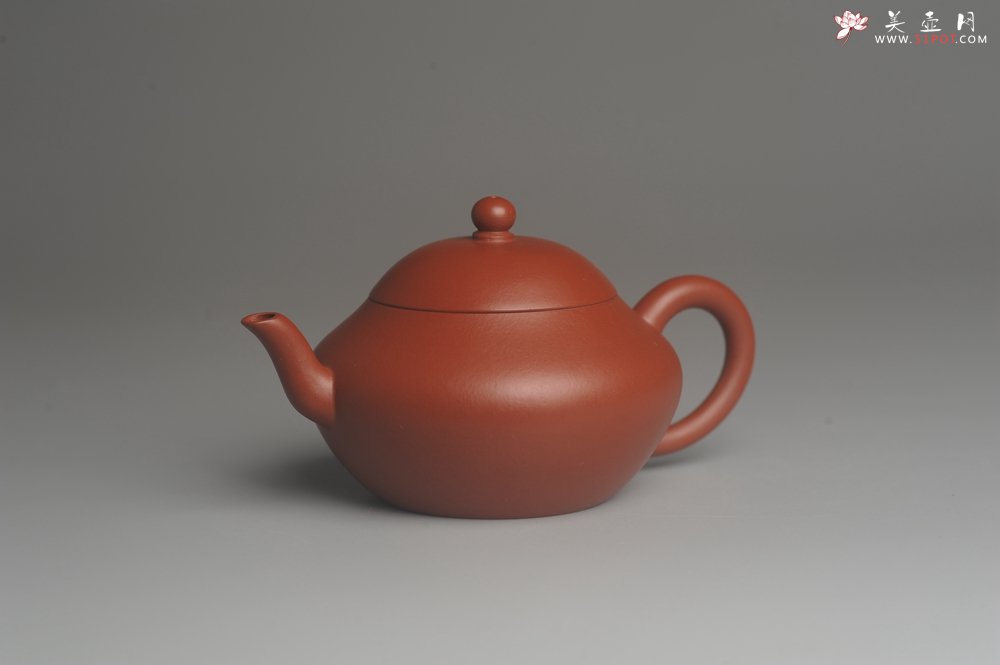 紫砂壶图片：美壶特惠 精致好朱泥梨形壶 茶人醉爱 - 宜兴紫砂壶网