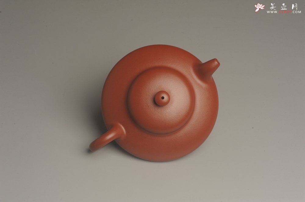 紫砂壶图片：小煤窑朱泥精致全手工小合欢壶 茶人醉爱 - 宜兴紫砂壶网