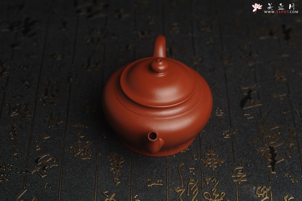 紫砂壶图片：正宗小煤窑朱泥 全手工宫灯壶 隽秀文气 茶人醉爱 - 宜兴紫砂壶网