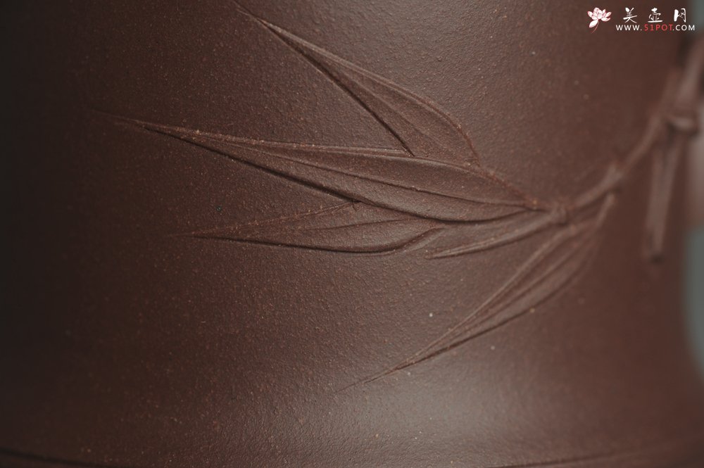 紫砂壶图片：美杯年底特惠 精工好料优质紫泥竹节杯盖杯 送礼自用佳品 - 宜兴紫砂壶网