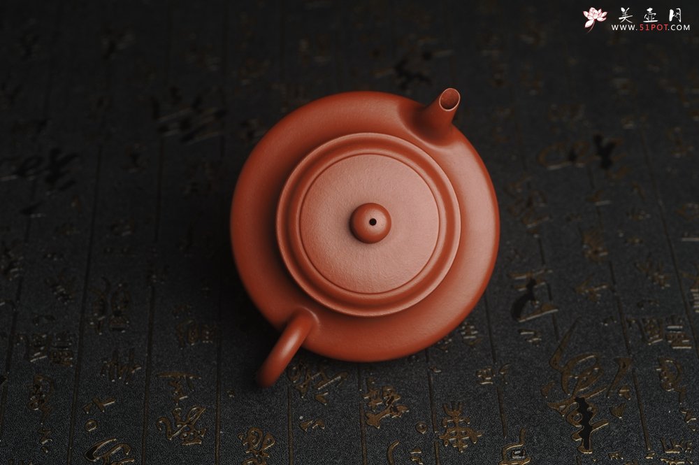 紫砂壶图片：正宗小煤窑朱泥 全手工虚扁 隽秀文气 茶人醉爱 - 宜兴紫砂壶网