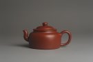 紫砂壶图片：小煤窑朱泥精工全手小旭帽壶 茶人醉爱 - 宜兴紫砂壶网