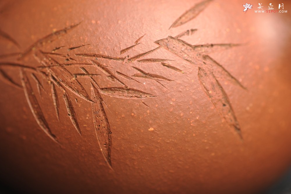 紫砂壶图片：油润降坡泥全手工小品西施壶 竹留清风 装饰居不可无竹 特文气 - 宜兴紫砂壶网