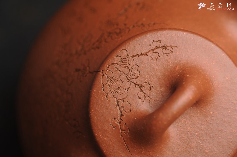 紫砂壶图片：美壶特惠 超精致特好降坡泥小品子冶石瓢 通转梅花 特文气 - 宜兴紫砂壶网