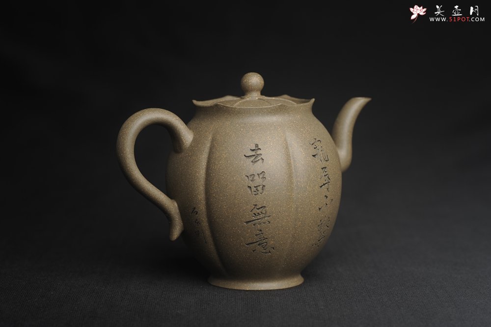 紫砂壶图片：美壶特惠 精致青段泥水仙壶 得之不喜 失之不忧 宠辱不惊 去留无意 - 宜兴紫砂壶网