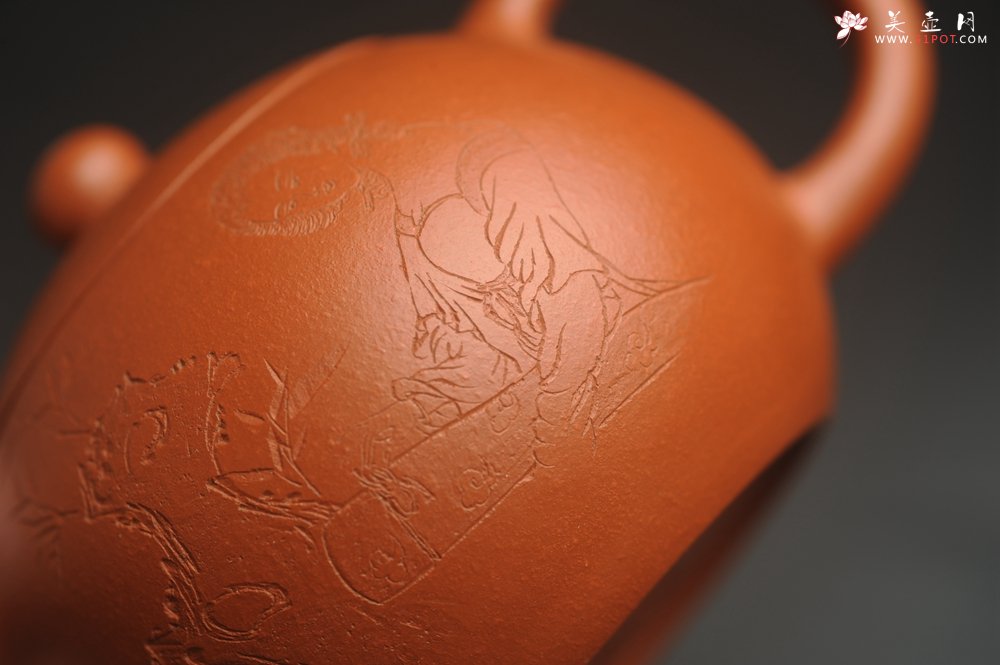 紫砂壶图片：全手工特好朱泥西施 装饰美女 灰常漂亮 送妈妈送女友超赞喔 - 宜兴紫砂壶网