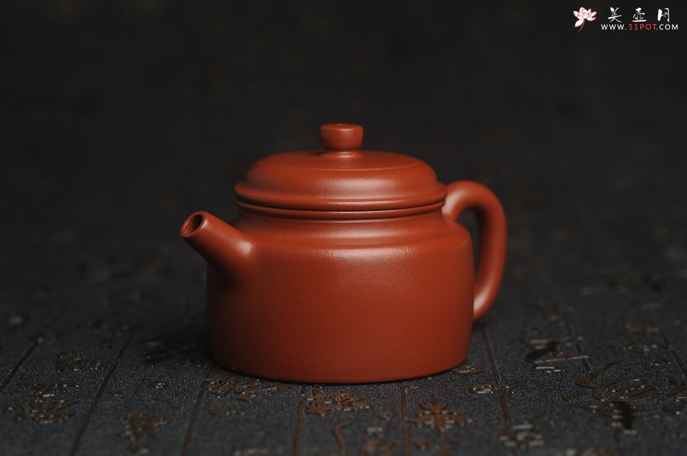 紫砂壶图片：正宗小煤窑朱泥 全手工小品德中壶 隽秀文气 茶人醉爱 - 宜兴紫砂壶网