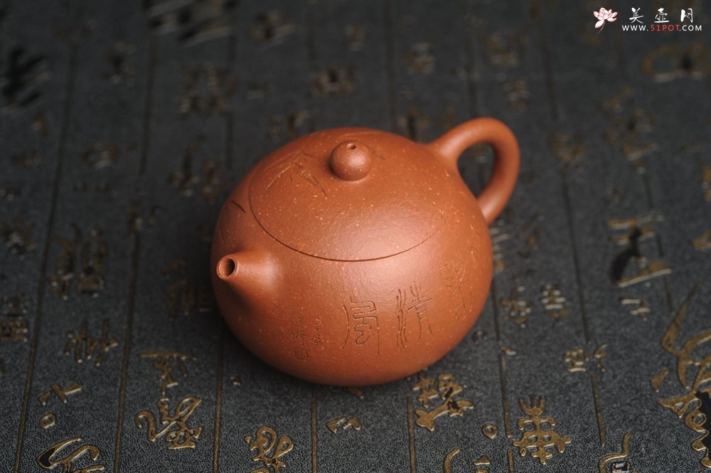 紫砂壶图片：油润降坡泥全手工小品西施壶 竹留清风 装饰居不可无竹 特文气 - 宜兴紫砂壶网