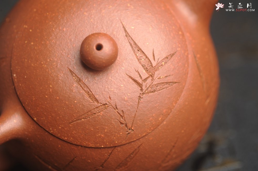 紫砂壶图片：油润降坡泥全手工小品西施壶 竹留清风 装饰居不可无竹 特文气 - 宜兴紫砂壶网