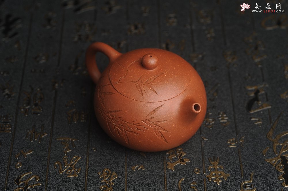 紫砂壶图片：油润降坡泥全手工小品西施壶 竹留清风 装饰居不可无竹 特文气 - 宜兴紫砂壶网