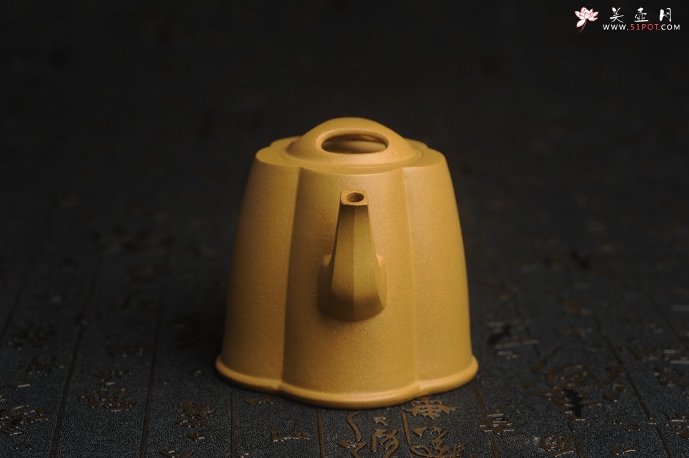 紫砂壶图片：美壶特惠 精致黄金段泥井泉壶 茶壶 茶人醉爱 - 宜兴紫砂壶网
