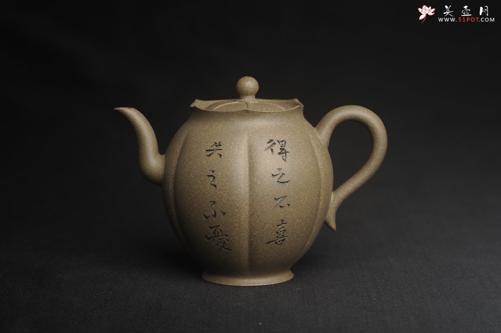 紫砂壶图片：美壶特惠 精致青段泥水仙壶 得之不喜 失之不忧 宠辱不惊 去留无意 - 宜兴紫砂壶网