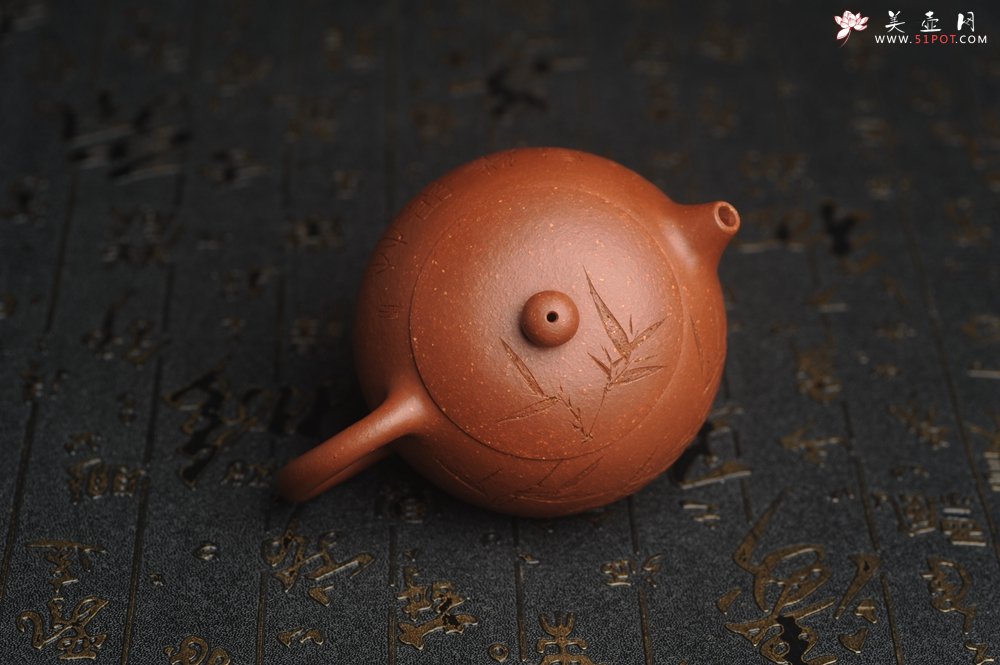 紫砂壶图片：油润降坡泥全手工小品西施壶 竹留清风 装饰居不可无竹 特文气 - 宜兴紫砂壶网