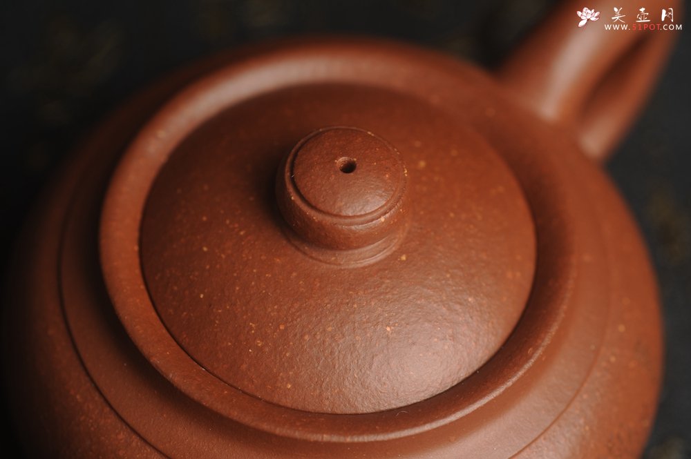 紫砂壶图片：特油润降坡泥 装饰山水 全手工大蕴存心壶 - 宜兴紫砂壶网