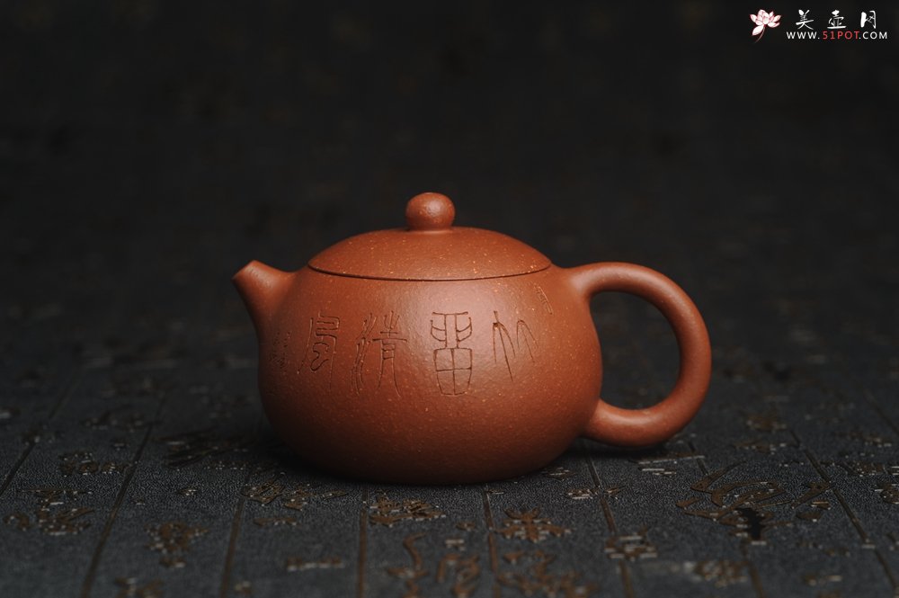 紫砂壶图片：油润降坡泥全手工小品西施壶 竹留清风 装饰居不可无竹 特文气 - 宜兴紫砂壶网