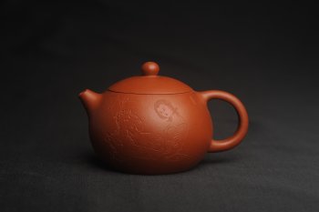 紫砂壶图片：全手工特好朱泥西施 装饰美女 灰常漂亮 送妈妈送女友超赞喔 - 宜兴紫砂壶网