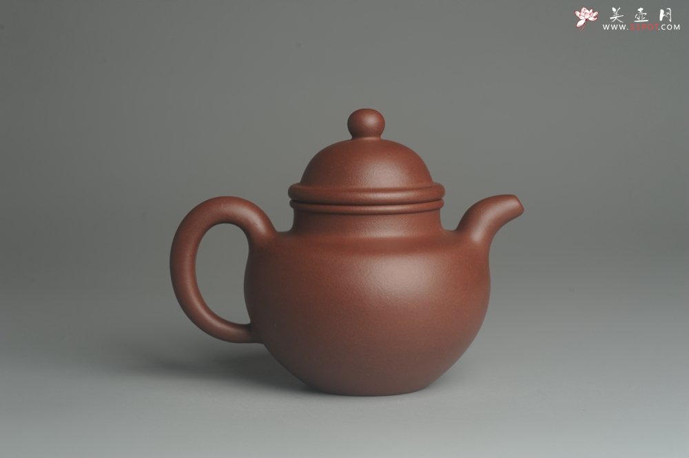 紫砂壶图片：油润底曹青 全手工寿珍掇球 深得老味 做工灰常好 请君细品 作品说话 - 宜兴紫砂壶网