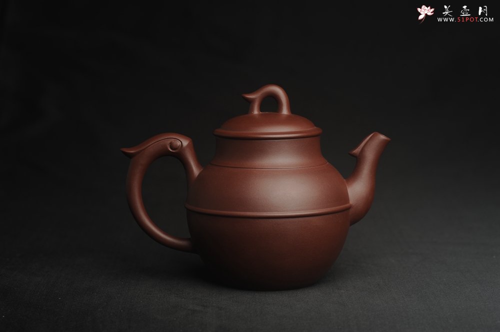 紫砂壶图片：美壶特惠 精致紫泥凤鸣壶 茶人醉爱 - 宜兴紫砂壶网