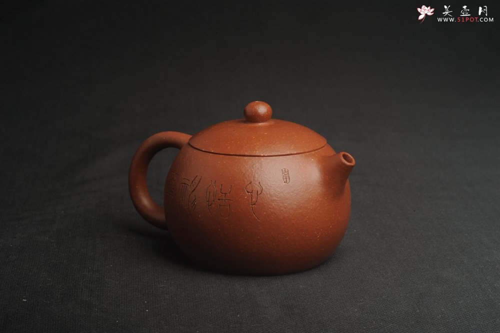 紫砂壶图片：油润降坡泥全手工小品西施壶 装饰静心图 心恬神宁 - 宜兴紫砂壶网
