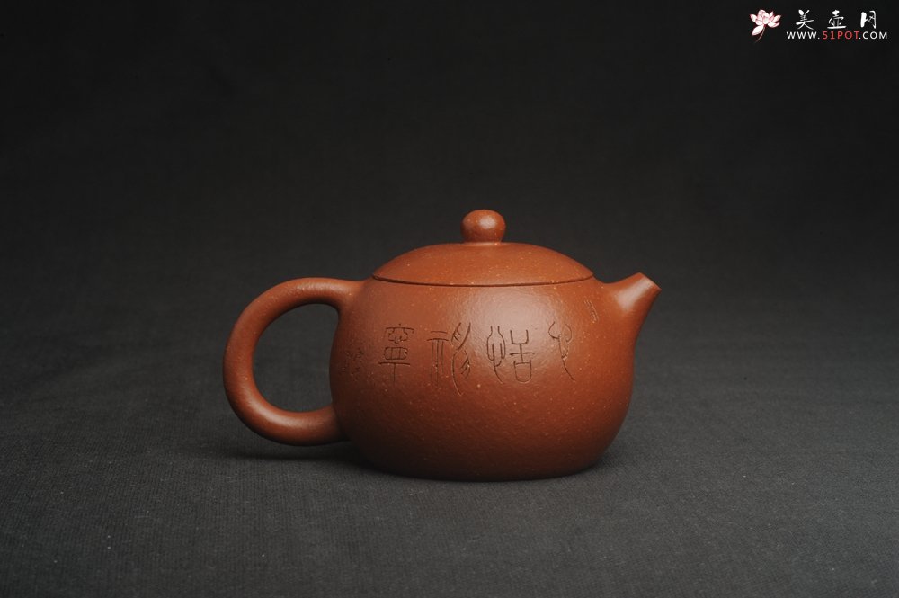 紫砂壶图片：油润降坡泥全手工小品西施壶 装饰静心图 心恬神宁 - 宜兴紫砂壶网