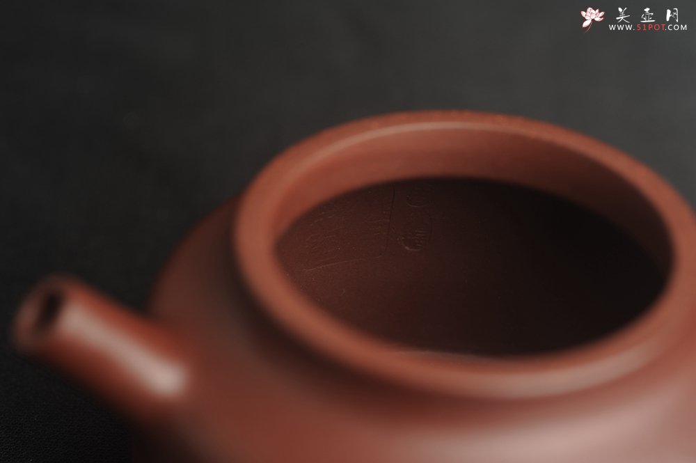 紫砂壶图片：油润黄龙山4号深井红皮龙 全手工德中壶 做工特好 喜上眉梢 - 宜兴紫砂壶网