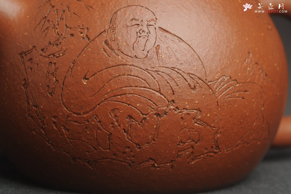 紫砂壶图片：油润降坡泥全手工小品西施壶 装饰静心图 心恬神宁 - 宜兴紫砂壶网