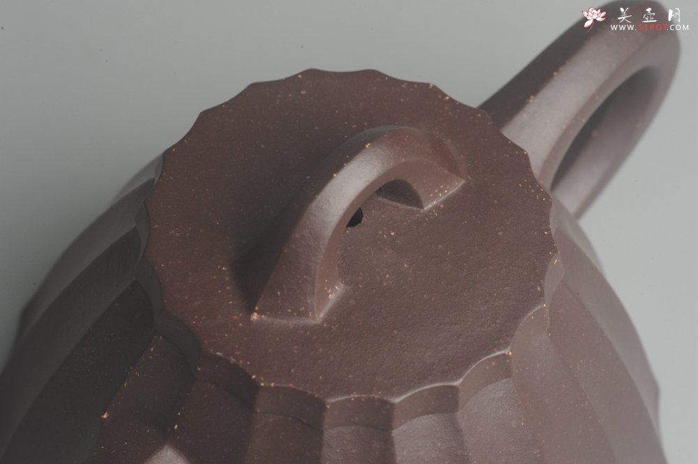 紫砂壶图片：美壶特惠 精致紫泥筋囊霸王石瓢 实用 - 宜兴紫砂壶网