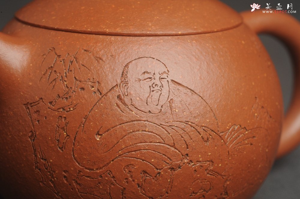 紫砂壶图片：油润降坡泥全手工小品西施壶 装饰静心图 心恬神宁 - 宜兴紫砂壶网