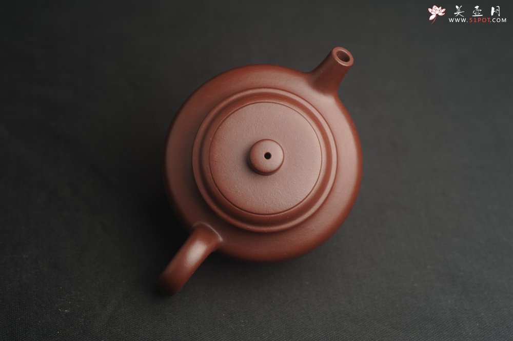 紫砂壶图片：油润黄龙山4号深井红皮龙 全手工德中壶 做工特好 喜上眉梢 - 宜兴紫砂壶网