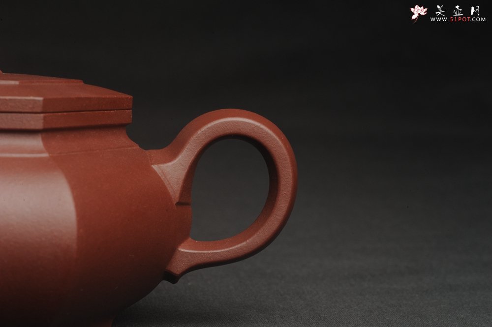 紫砂壶图片：美壶特惠 全手工优质紫红泥精致大彬六方 特文气 - 宜兴紫砂壶网