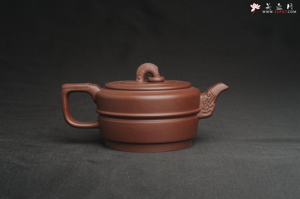 紫砂壶图片：美壶特惠 精致卡盖紫泥集玉壶 茶人醉爱 - 宜兴紫砂壶网