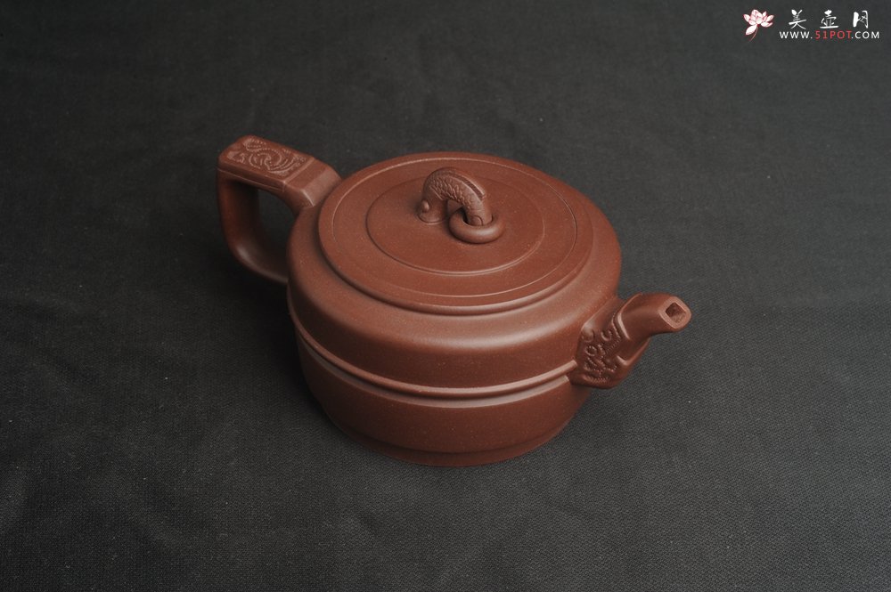 紫砂壶图片：美壶特惠 精致卡盖紫泥集玉壶 茶人醉爱 - 宜兴紫砂壶网