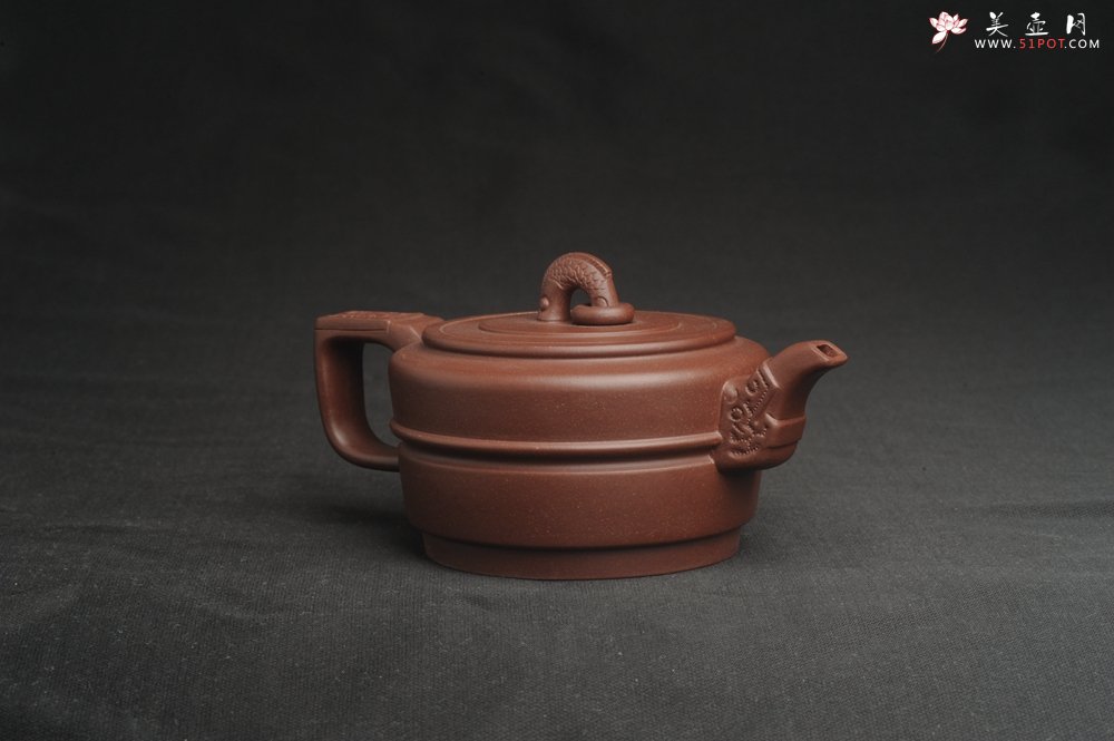 紫砂壶图片：美壶特惠 精致卡盖紫泥集玉壶 茶人醉爱 - 宜兴紫砂壶网