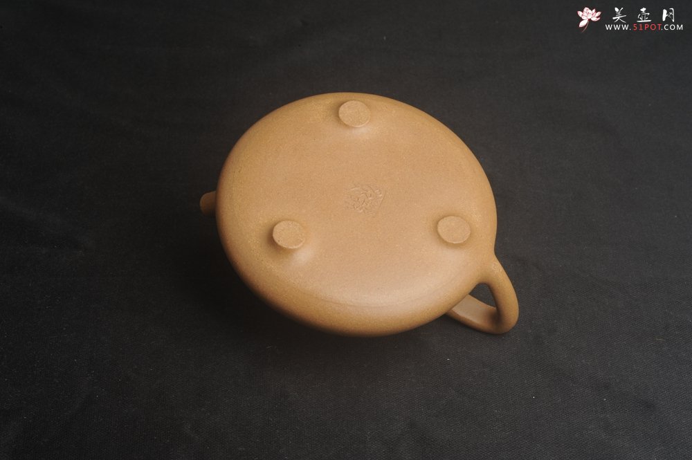 紫砂壶图片：美壶特惠 特精致老黄段子冶石瓢 暗香浮动 特文气 - 宜兴紫砂壶网