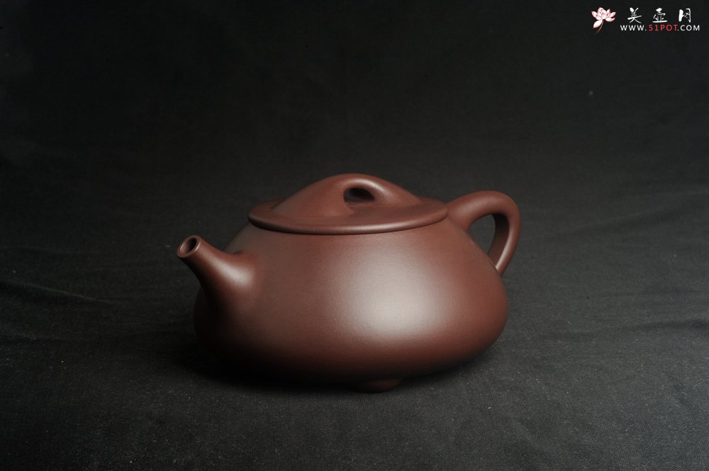 紫砂壶图片：特好精工紫泥大满瓢 难度特别大 足足做了一个星期 成型难实用型杠杠的忒别适用夏天牛饮 - 宜兴紫砂壶网