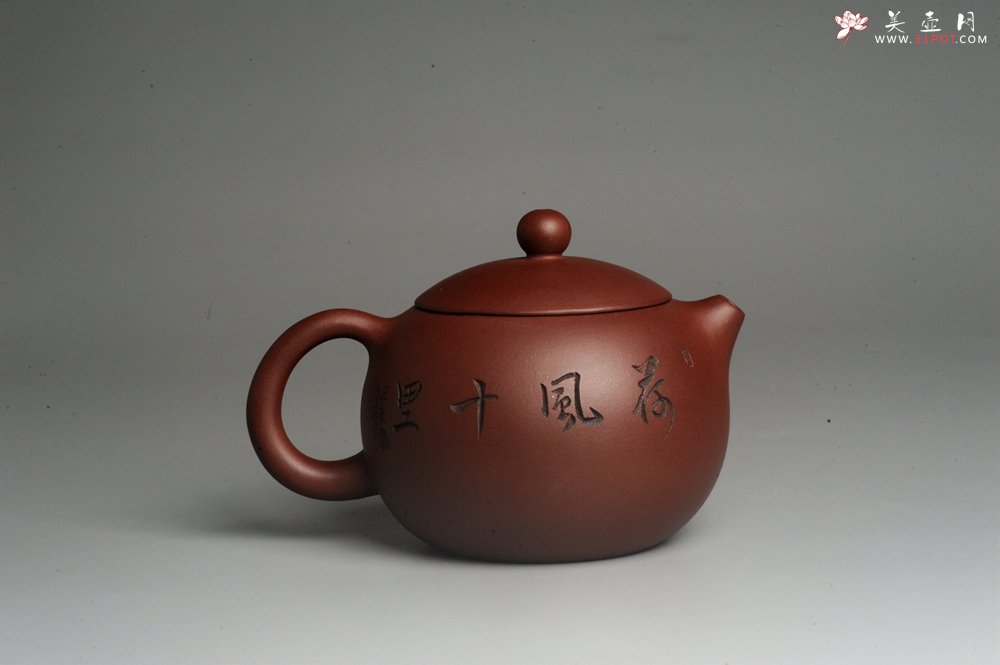 紫砂壶图片：美壶特惠 精致荷风十里优质紫泥西施 装饰田园荷叶游鱼之乐特文气 茶人醉爱 - 宜兴紫砂壶网