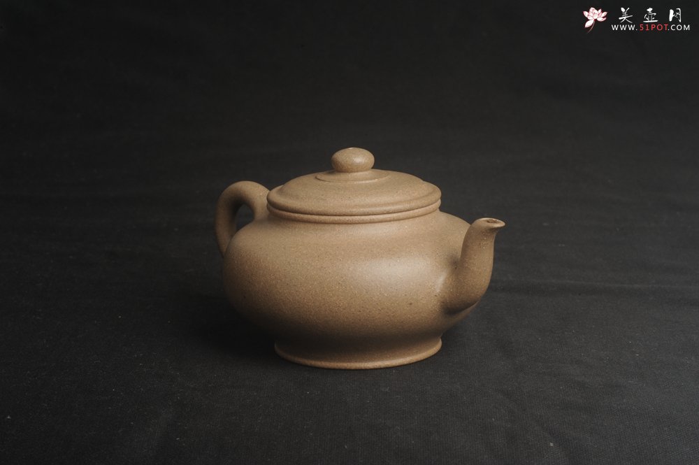 紫砂壶图片：特好高温本山老段泥 全手工高虚扁紫砂茶壶 - 宜兴紫砂壶网