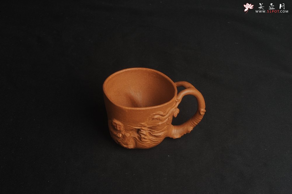 紫砂壶图片：潜力股赵老师 优质黄降坡泥 全手工金猴桃杯 主人杯 - 宜兴紫砂壶网