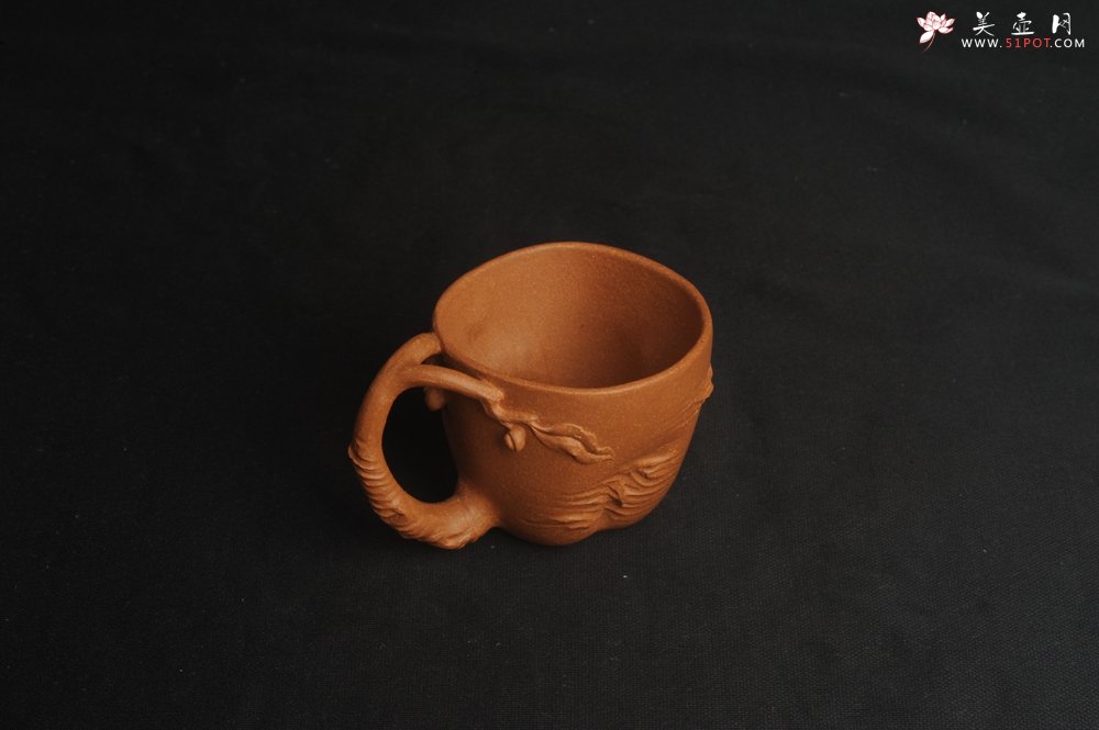 紫砂壶图片：潜力股赵老师 优质黄降坡泥 全手工金猴桃杯 主人杯 - 宜兴紫砂壶网