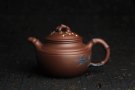 紫砂壶图片：美壶特惠 超精致紫泥松竹梅 竹鼓壶 - 宜兴紫砂壶网