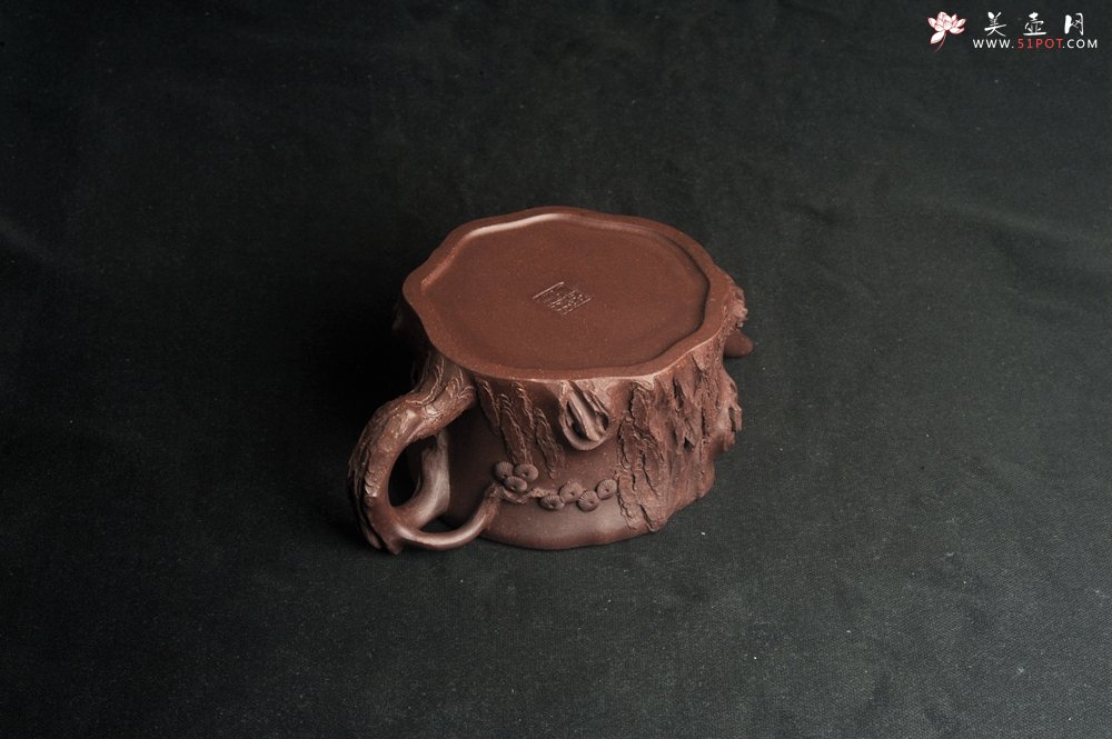 紫砂壶图片：潜力股唐老师 全手工精致紫泥桩壶 肌理丰富生动 期待与您结缘 - 宜兴紫砂壶网