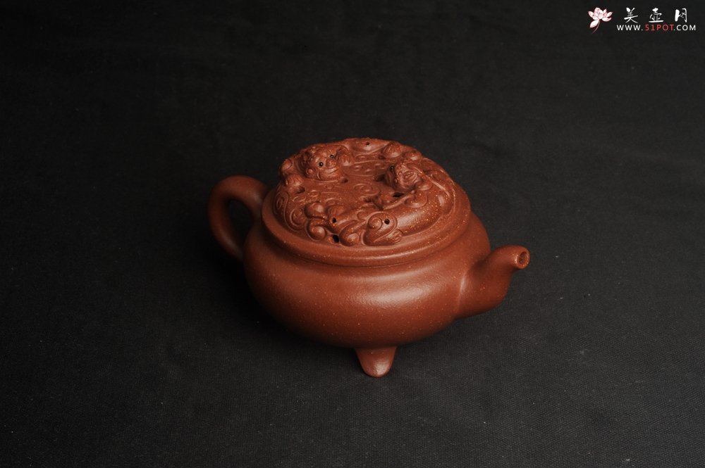 紫砂壶图片：美壶特惠 精致降坡泥游龙壶 茶人醉爱 - 宜兴紫砂壶网