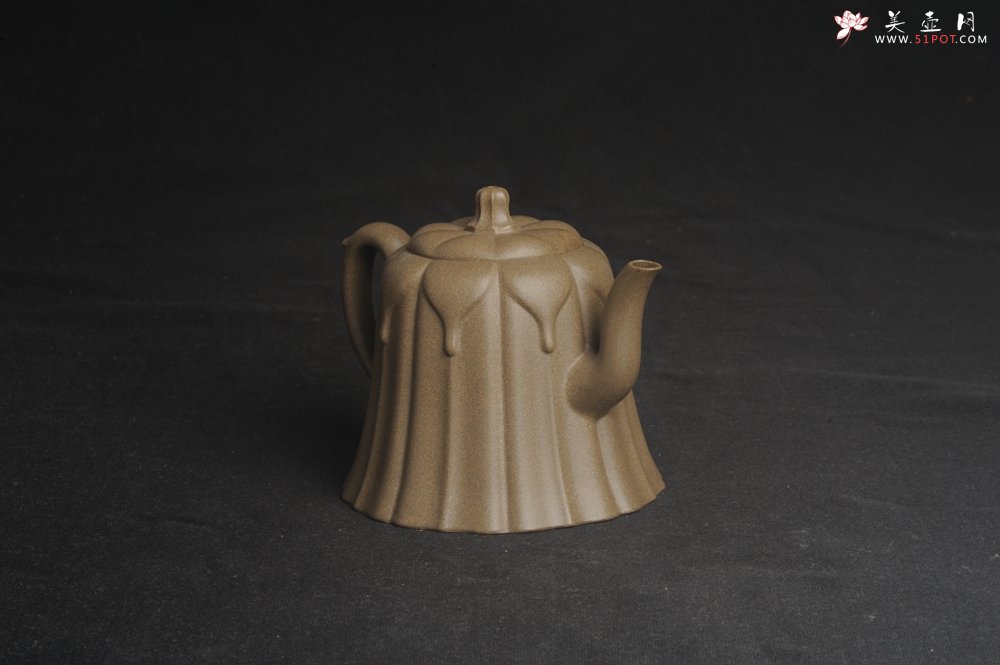 紫砂壶图片：美壶特惠 精致青段滴水之恩壶 - 宜兴紫砂壶网