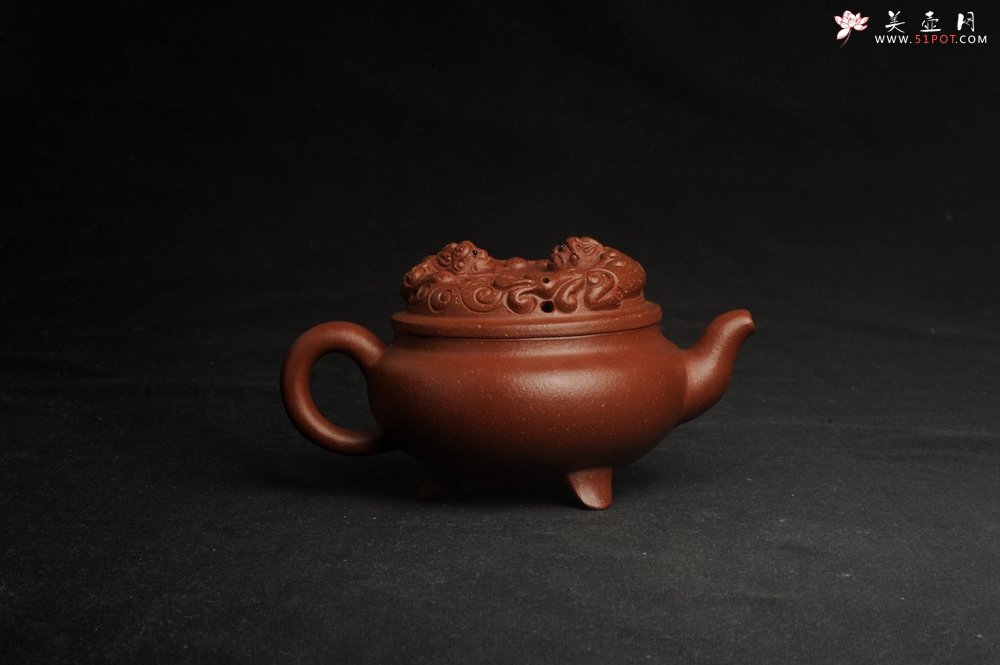 紫砂壶图片：美壶特惠 精致降坡泥游龙壶 茶人醉爱 - 宜兴紫砂壶网
