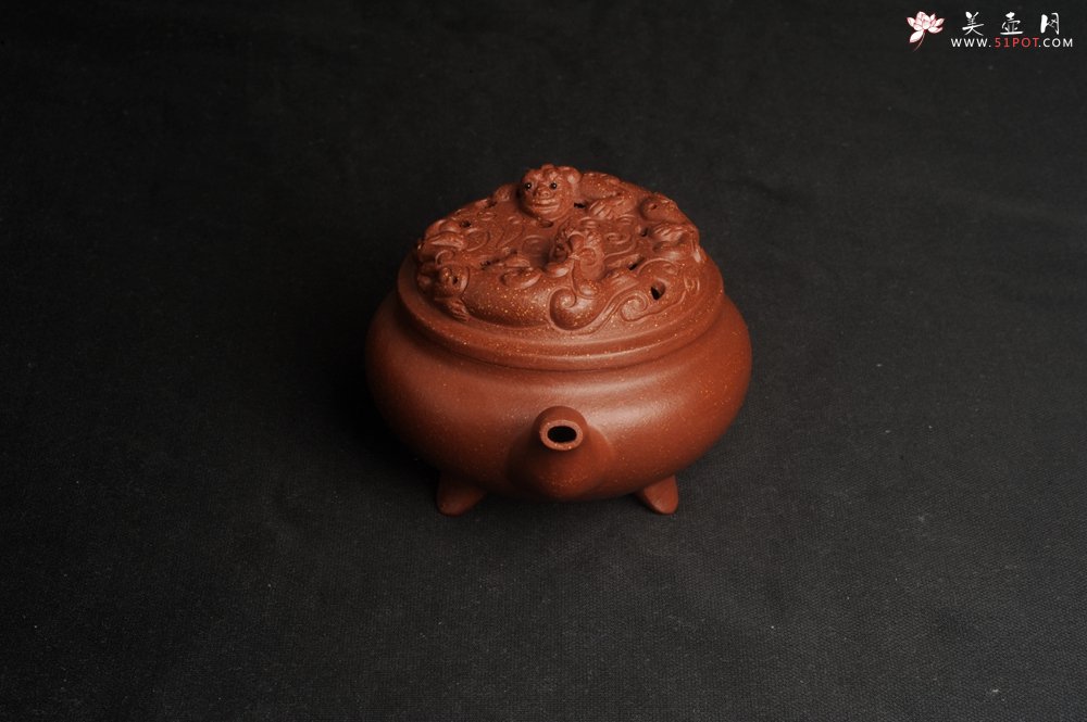 紫砂壶图片：美壶特惠 精致降坡泥游龙壶 茶人醉爱 - 宜兴紫砂壶网