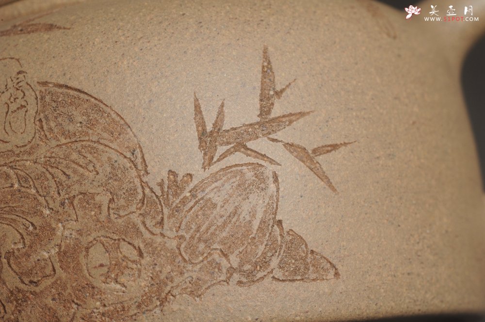 紫砂壶图片：特好高温本山老段泥 全手工过桥井栏壶 浩然养素 - 宜兴紫砂壶网