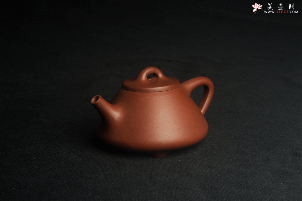 紫砂壶图片：特好底曹青全手工小品子冶石瓢茶壶 特文气 - 宜兴紫砂壶网