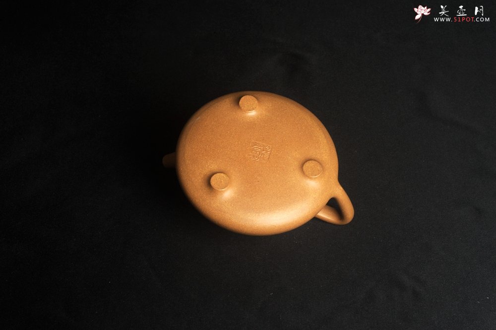 紫砂壶图片：美壶特惠 特精致老黄段子冶石瓢 装饰兰草图 特文气 - 宜兴紫砂壶网