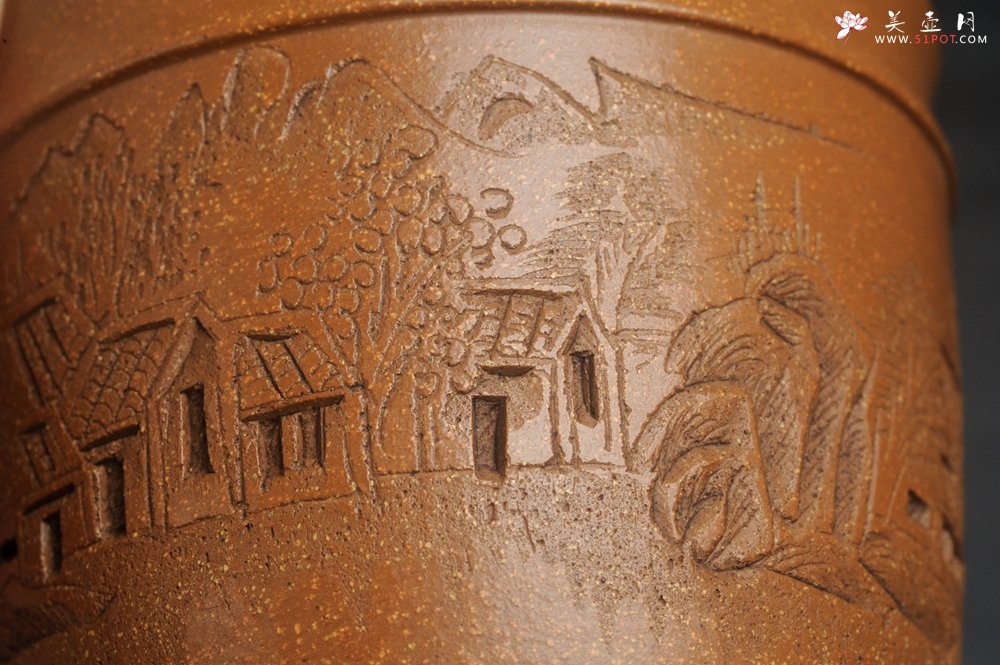 紫砂壶图片：美杯特惠 精致降坡泥江南春主人杯 - 宜兴紫砂壶网